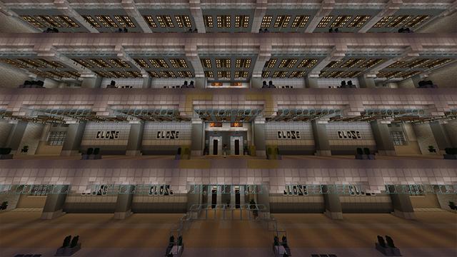 Screenshot of the Minecraft Bedrock Marketplace product Mega Mall Tycoon created by DeliSoft Studios.