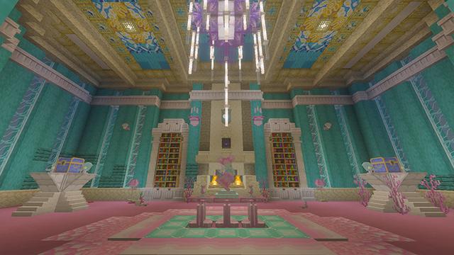 Screenshot of the Minecraft Bedrock Marketplace product Mermaid Sanctuary created by DeliSoft Studios.