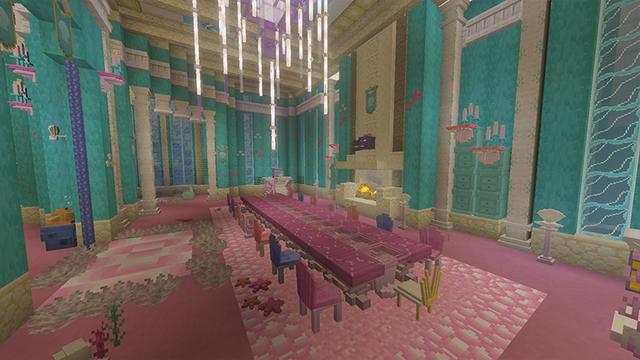 Screenshot of the Minecraft Bedrock Marketplace product Mermaid Sanctuary created by DeliSoft Studios.