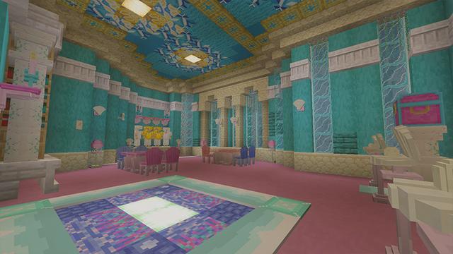 Screenshot of the Minecraft Bedrock Marketplace product Mermaid Sanctuary created by DeliSoft Studios.