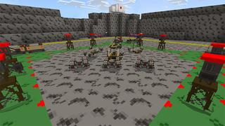 Screenshot of the Minecraft Bedrock Marketplace product Mini Battle Warriors created by DeliSoft Studios.