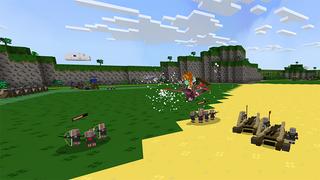 Screenshot of the Minecraft Bedrock Marketplace product Mini Battle Warriors created by DeliSoft Studios.