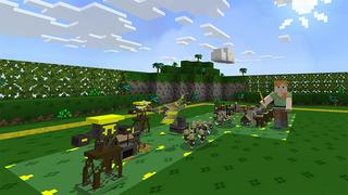 Screenshot of the Minecraft Bedrock Marketplace product Mini Battle Warriors created by DeliSoft Studios.