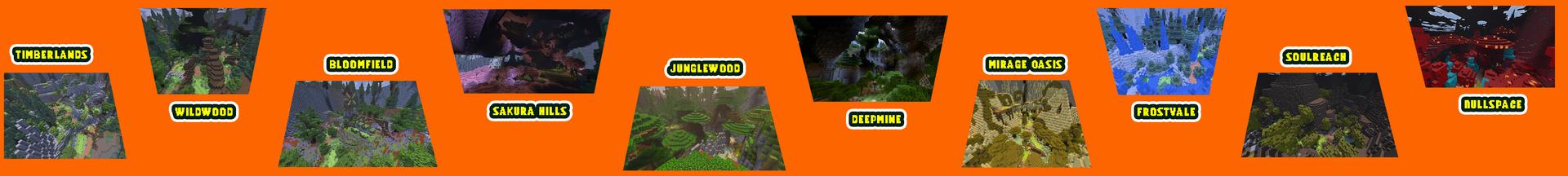 Panorama of the Minecraft Bedrock Marketplace product Mini Golf 100 created by DeliSoft Studios.