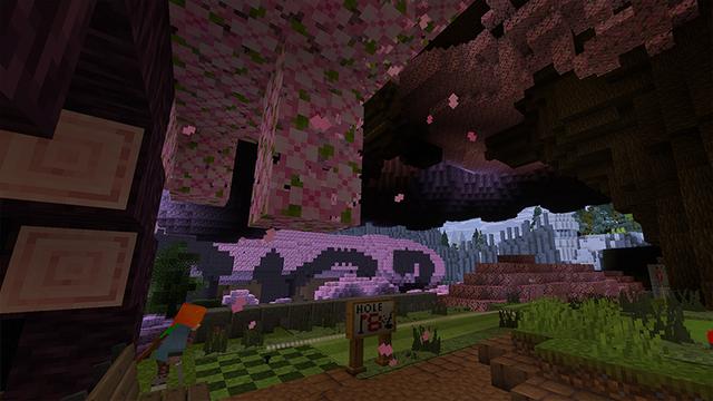 Screenshot of the Minecraft Bedrock Marketplace product Mini Golf 100 created by DeliSoft Studios.