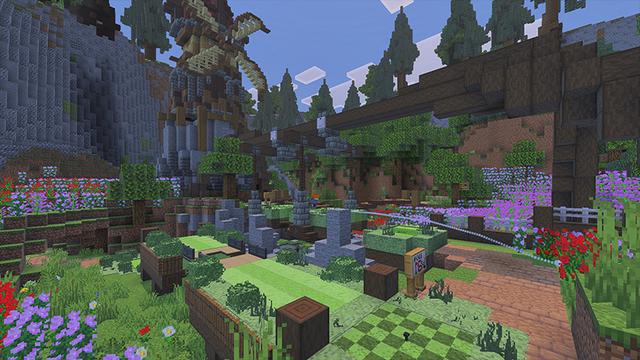 Screenshot of the Minecraft Bedrock Marketplace product Mini Golf 100 created by DeliSoft Studios.
