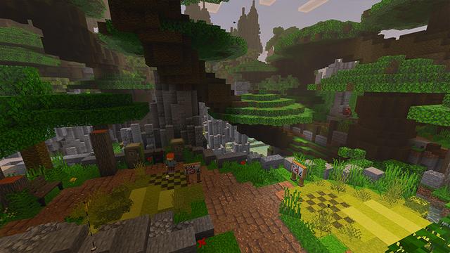 Screenshot of the Minecraft Bedrock Marketplace product Mini Golf 100 created by DeliSoft Studios.