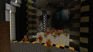 Screenshot of the Minecraft Bedrock Marketplace product Mining Tycoon : Space created by DeliSoft Studios.