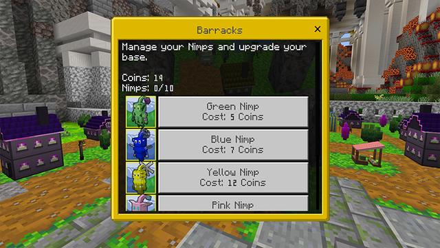 Screenshot of the Minecraft Bedrock Marketplace product Nimpak 2 created by DeliSoft Studios.