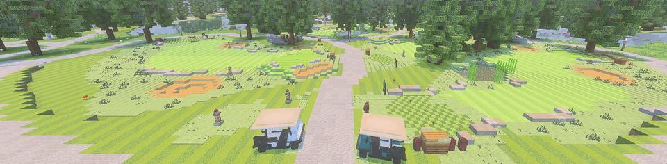 Panorama of the Minecraft Bedrock Marketplace product Owl Golf Course created by DeliSoft Studios.