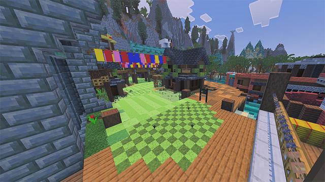Screenshot of the Minecraft Bedrock Marketplace product Pirate Cove Golf Course created by DeliSoft Studios.