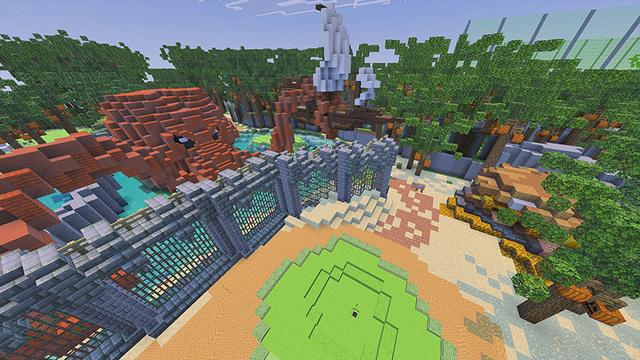 Screenshot of the Minecraft Bedrock Marketplace product Pirate Cove Golf Course created by DeliSoft Studios.