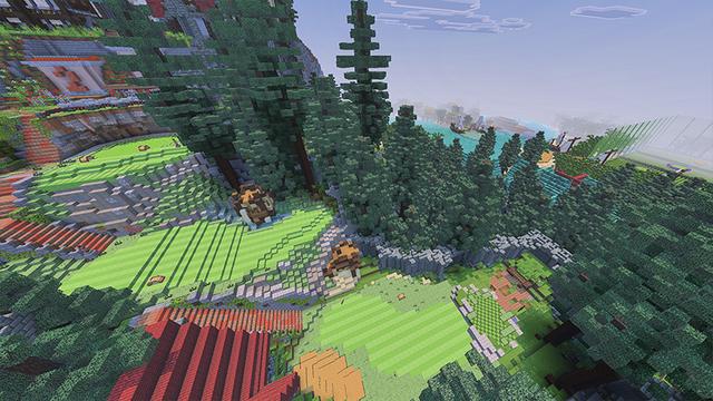 Screenshot of the Minecraft Bedrock Marketplace product Pirate Cove Golf Course created by DeliSoft Studios.