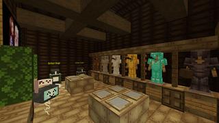 Screenshot of the Minecraft Bedrock Marketplace product PVE Dungeon Hunter created by DeliSoft Studios.