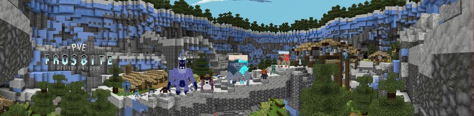 Panorama of the Minecraft Bedrock Marketplace product PVE Frostbite created by DeliSoft Studios.