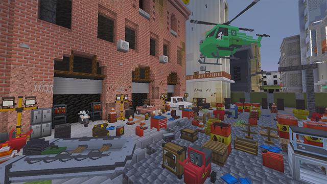 Screenshot of the Minecraft Bedrock Marketplace product Storage and Transportation Expansion Pack created by DeliSoft Studios.