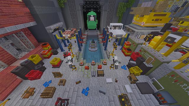 Screenshot of the Minecraft Bedrock Marketplace product Storage and Transportation Expansion Pack created by DeliSoft Studios.