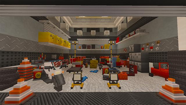 Screenshot of the Minecraft Bedrock Marketplace product Storage and Transportation Expansion Pack created by DeliSoft Studios.