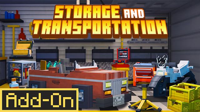 Thumbnail of the Minecraft Bedrock Marketplace product Erweiterungspaket „Lagerung und Transport“ created by DeliSoft Studios.
