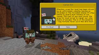 Screenshot of the Minecraft Bedrock Marketplace product Stranded: Tallman's Isle created by DeliSoft Studios.