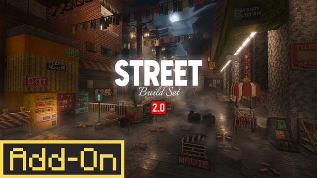 Thumbnail of the Minecraft Bedrock Marketplace product Street Build Set created by DeliSoft Studios.