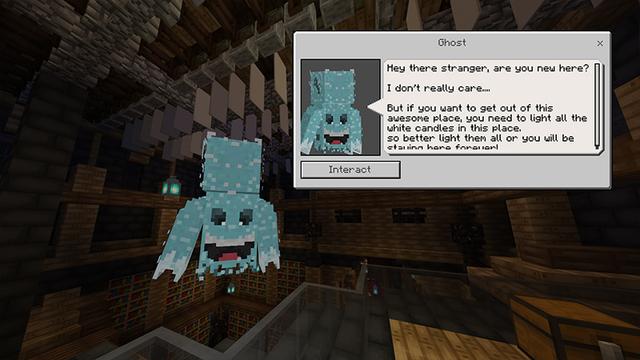 Screenshot of the Minecraft Bedrock Marketplace product Tales of Horror created by DeliSoft Studios.