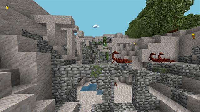 Screenshot of the Minecraft Bedrock Marketplace product The Simple 3 : Forbidden Cave created by DeliSoft Studios.