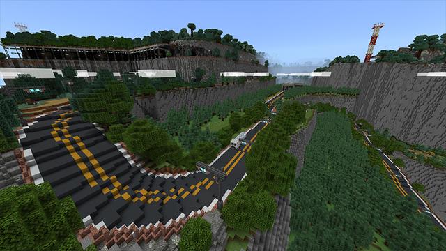 Screenshot of the Minecraft Bedrock Marketplace product Truck Simulator 24 created by DeliSoft Studios.