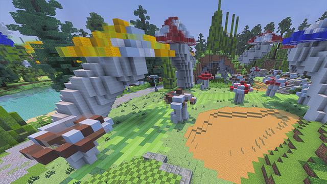 Screenshot of the Minecraft Bedrock Marketplace product Wonderland Golf Course created by DeliSoft Studios.