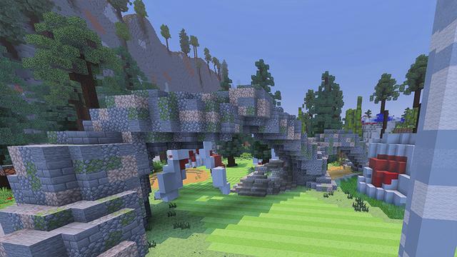 Screenshot of the Minecraft Bedrock Marketplace product Wonderland Golf Course created by DeliSoft Studios.
