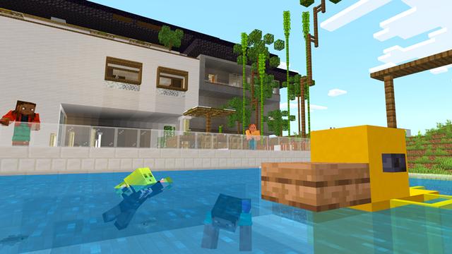 Screenshot of the Minecraft Bedrock Marketplace product Beachhouse created by Diamond Studios.