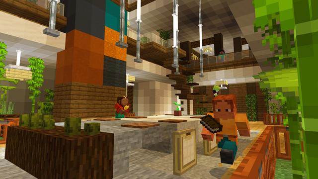 Screenshot of the Minecraft Bedrock Marketplace product Beachhouse created by Diamond Studios.