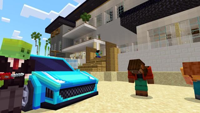 Screenshot of the Minecraft Bedrock Marketplace product Beachhouse created by Diamond Studios.