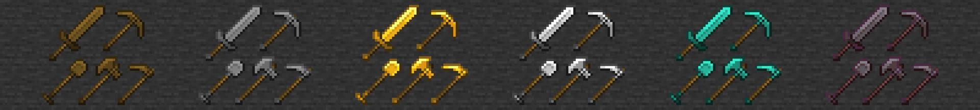 Panorama of the Minecraft Bedrock Marketplace product Bigger Weapons created by Diamond Studios.