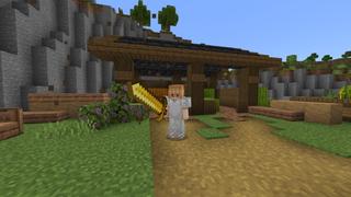 Screenshot of the Minecraft Bedrock Marketplace product Bigger Weapons created by Diamond Studios.