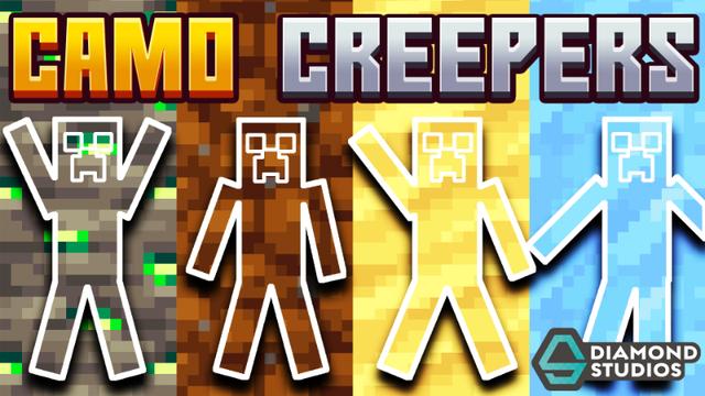 Thumbnail of the Minecraft Bedrock Marketplace product Camo Creepers created by Diamond Studios.
