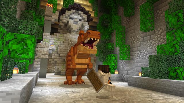 Screenshot of the Minecraft Bedrock Marketplace product Dinosaur Temple created by Diamond Studios.