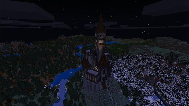 Screenshot of the Minecraft Bedrock Marketplace product Dragon Castle created by Diamond Studios.
