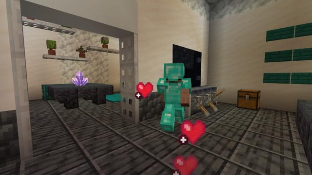 Screenshot of the Minecraft Bedrock Marketplace product Enchanting++ Add-On created by Diamond Studios.