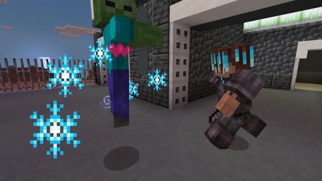 Screenshot of the Minecraft Bedrock Marketplace product Enchanting++ Add-On created by Diamond Studios.