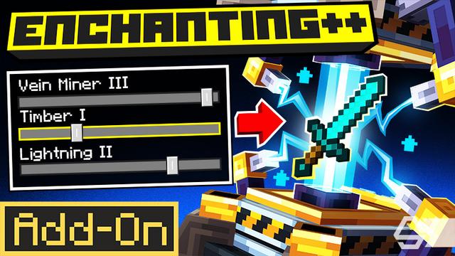 Thumbnail of the Minecraft Bedrock Marketplace product Enchanting++ Add-On created by Diamond Studios.