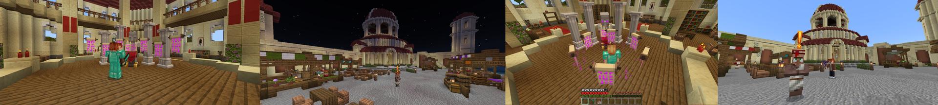 Panorama of the Minecraft Bedrock Marketplace product Extreme Enchants created by Diamond Studios.
