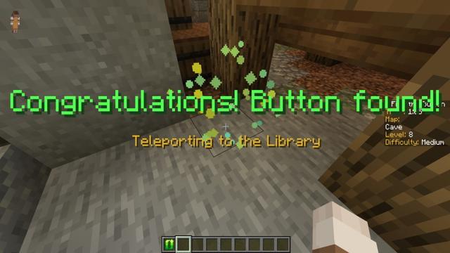 Screenshot of the Minecraft Bedrock Marketplace product Find the Button 3 created by Diamond Studios.