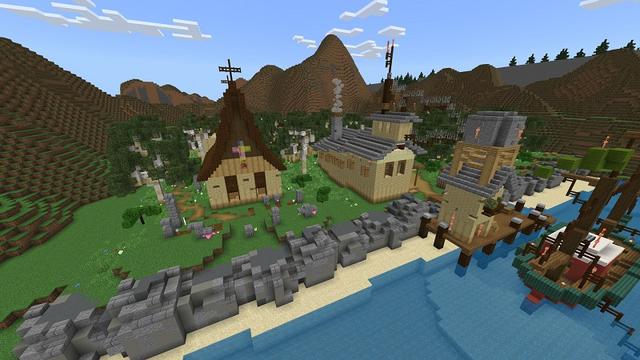 Screenshot of the Minecraft Bedrock Marketplace product Find The Button 2 created by Diamond Studios.