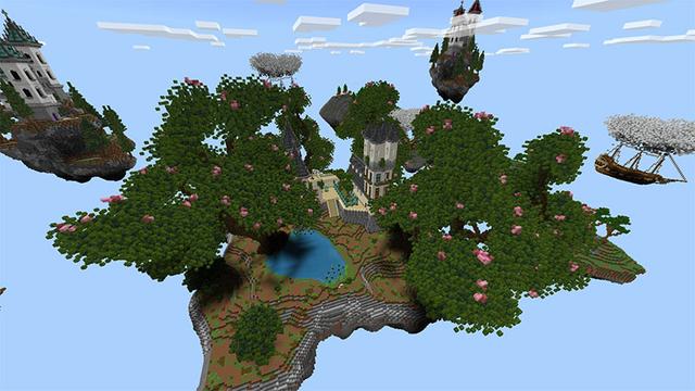 Screenshot of the Minecraft Bedrock Marketplace product Flying Survival created by Diamond Studios.