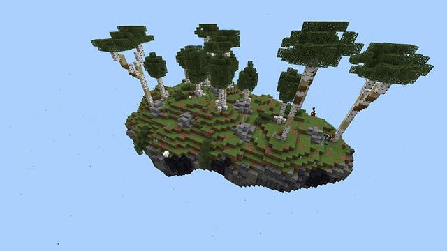 Screenshot of the Minecraft Bedrock Marketplace product Flying Survival created by Diamond Studios.
