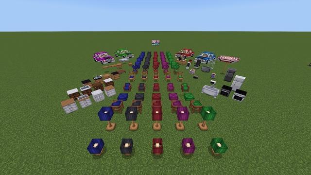 Screenshot of the Minecraft Bedrock Marketplace product Furniture! created by Diamond Studios.