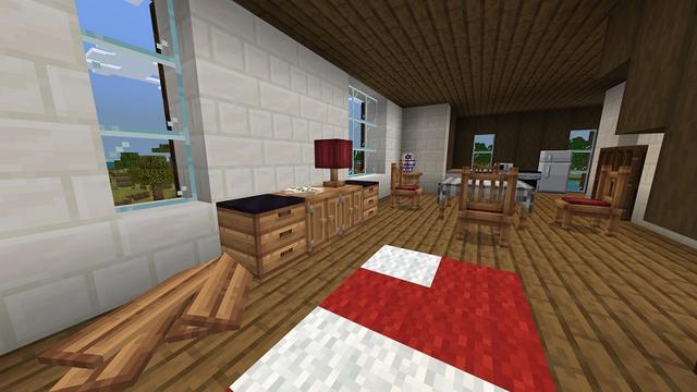 Screenshot of the Minecraft Bedrock Marketplace product Furniture! created by Diamond Studios.