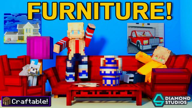 Thumbnail of the Minecraft Bedrock Marketplace product Furniture! created by Diamond Studios.