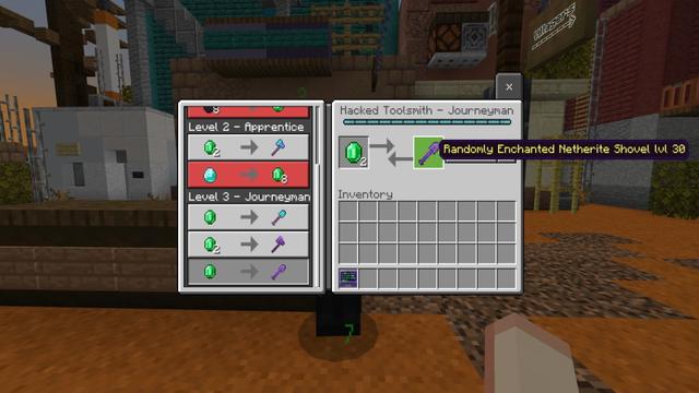Screenshot of the Minecraft Bedrock Marketplace product Hacker Villagers created by Diamond Studios.